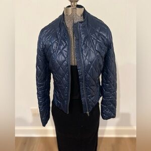 Lightweight navy blue H&M puffer jacket size 6.